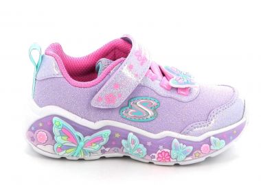 Παιδικό Αθλητικό Παπούτσι για Κορίτσι Skechers Lil Butterfly Bliss με Φωτάκια Χρώματος Μωβ 303066-LVMT - SKECHERS - 