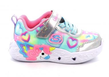 Παιδικό Αθλητικό Παπούτσι για Κορίτσι Skechers Lil Heart Sparkles με Φωτάκια Χρώματος Πολύχρωμο 303064N-SMLT - SKECHERS - 