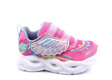 Παιδικό Αθλητικό Παπούτσι για Κορίτσι Skechers με Φωτάκια Χρώματος Ρόζ 303718N-PKMT - SKECHERS - 
