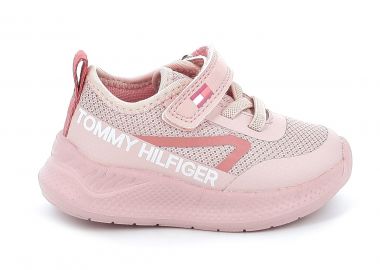 Παιδικό Αθλητικό Παπούτσι για Κορίτσι Tommy Hilfiger Low Cut Lace-up Χρώματος Ροζ T1A9-33990-1843302 - TOMMY HILFIGER - 