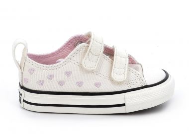 Παιδικό Χαμηλό Casual για Κορίτσι Converse All Star Ctas 2V Ox Χρώματος Μπεζ A19067C - ALL STAR - 