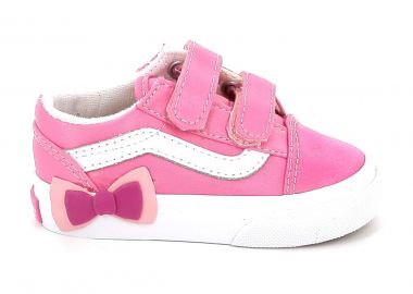 Παιδικό Χαμηλό Casual για Κορίτσι Vans Old Skool V Bow Χρώματος Ροζ VN000E9WFRQ1 - VANS - 