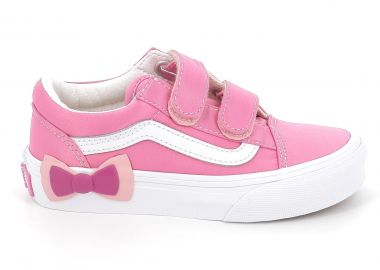Παιδικό Χαμηλό Casual για Κορίτσι Vans Old Skool V Bow Χρώματος Ροζ VN000EDCFRQ1 - VANS - 