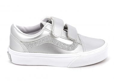 Παιδικό Χαμηλό Casual για Κορίτσι Vans Old Skool V Χρώματος Ασημί VN000CYA7VF1 - VANS - 