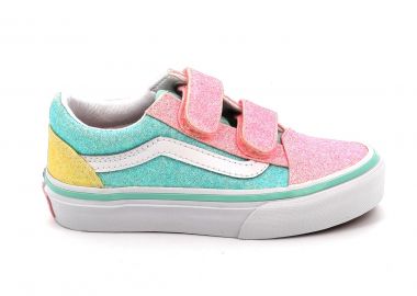 Παιδικό Χαμηλό Casual για Κορίτσι Vans Old Skool V Χρώματος Πολύχρωμο Γκλίτερ VN000CYAZQP1 - VANS - 