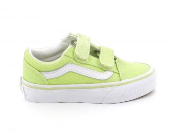 Παιδικό Χαμηλό Casual για Κορίτσι Vans Old Skool V Χρώματος Πράσινο Glitter VN000CYWC2R1 - VANS - 