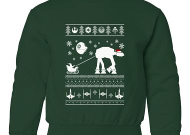 Παιδικό Χριστουγεννιάτικο Ugly Sweater Santa Pop Culture Forest Green - Pop Culture - 