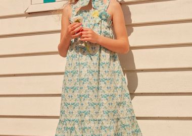Παιδικό Φόρεμα για Κορίτσια Blue Floral ΜΠΕΖ - SERGENT MAJOR - 