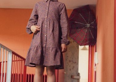 Παιδικό Φόρεμα για Κορίτσια Brown Leopard ΚΑΦΕ - DPAM - 