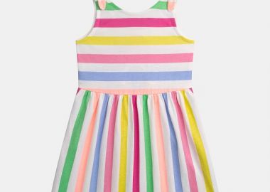 Παιδικό Φόρεμα για Κορίτσια Colourful Stripes ΠΟΛΥΧΡΩΜΟ - DPAM - 