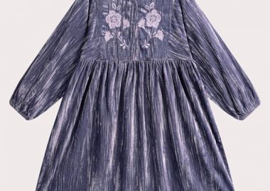 Παιδικό Φόρεμα για Κορίτσια Purple Embroidery ΜΩΒ - DPAM - 