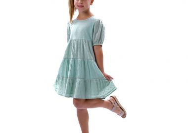 Παιδικό φόρεμα με κέντημα για κορίτσι - ΦΥΣΤΙΚΙ 16-224200-7 - energiers - 