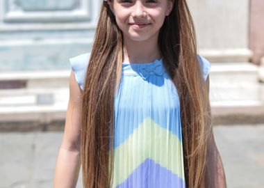 Παιδικό φόρεμα πλισέ για κορίτσι - ΑΝ.ΜΠΛΕ 46-224270-7 - energiers - 