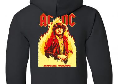 Παιδικό Hoodie Angus Young Art1 Rock Avenue Black - Rock Avenue - 