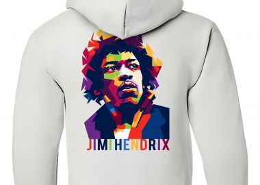 Παιδικό Hoodie J Hendrix Art1 Rock Avenue White - Rock Avenue - 
