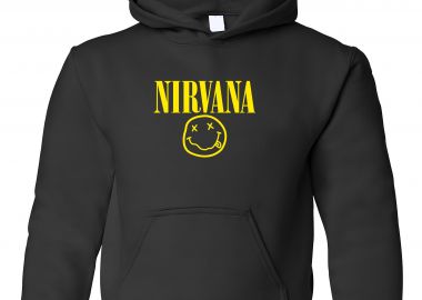 Παιδικό Hoodie Nirvana Face Art Rock Avenue Black - Rock Avenue - 