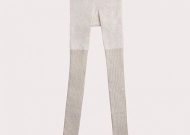 Παιδικό Καλσόν για Κορίτσια Beige Ribbed ΜΠΕΖ - DPAM - 