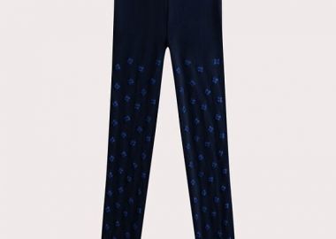 Παιδικό Καλσόν για Κορίτσια Navy Flowers ΜΠΛΕ - DPAM - 