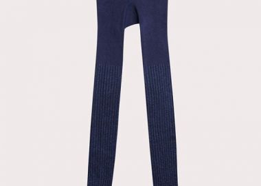 Παιδικό Καλσόν για Κορίτσια Navy Ribbed ΜΠΛΕ - DPAM - 
