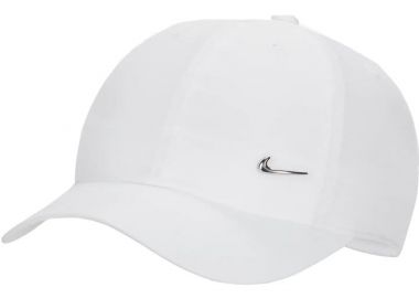 Παιδικό καπέλο Nike Dri-FIT Club Metal-Swoosh λευκό - NIKE - 