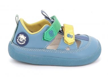 Παιδικό Κλειστό Πέδιλο για Αγόρι Ανατομικό Naturino Giommy Δερμάτινο Χρώματος Μπλε 0012019991.02.0C33 - NATURINO - 