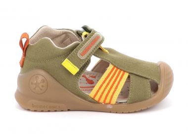 Παιδικό Κλειστό Πέδιλο για Αγόρι Biomecanics Ανατομικό Χρώματος Χακί 252175-B801 - BIOMECANICS - 