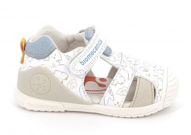 Παιδικό Κλειστό Πέδιλο για Αγόρι Biomecanics Χρώματος Λευκό 262125-C050 - BIOMECANICS - 