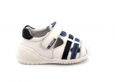 Παιδικό Κλειστό Πέδιλο για Αγόρι Bubble Kids Χρώματος Λευκό A2907 - BUBBLE KIDS - 