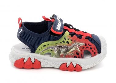 Παιδικό Κλειστό Πέδιλο για Αγόρι Bull Boys Velociraptor με Φωτάκια Χρώματος Μπλε DNCL5194-BL11 - BULL BOYS - 