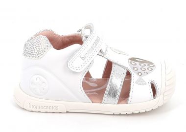Παιδικό Κλειστό Πέδιλο για Κορίτσι Biomecanics Ανατομικό Χρώματος Λευκό 262108-C313 - BIOMECANICS - 