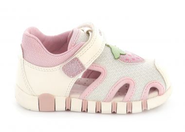 Παιδικό Κλειστό Πέδιλο για Κορίτσι Geox Ανατομικό Χρώματος Λευκό B6517B 054GN C0406 - GEOX - 