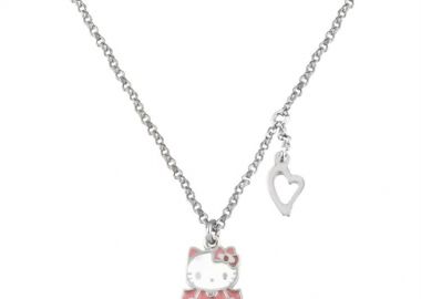Παιδικό κολιέ από ασήμι με στοιχείο HELLO KITTY από ασήμι με σμάλτο -  - 
