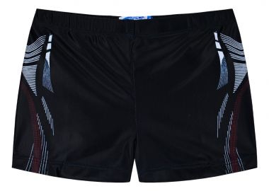 Παιδικό μαγιό boxer με τύπωμα στο πλάι για αγόρι - ΜΑΥΡΟ 33-224010-8 - energiers - 