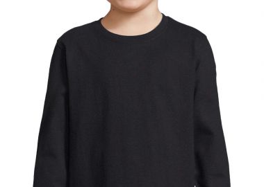 Παιδικό μακρυμάνικο T-shirt Imperial LSL Kids SOLS 02947 Deep Black - SOLS - 