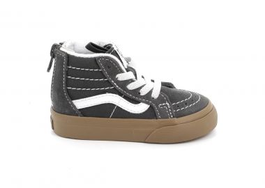 Παιδικό Mποτάκι Casual για Αγόρι Vans Sk8-hi Zip Χρώματος Γκρι VN0A4BV150U1 - VANS - 