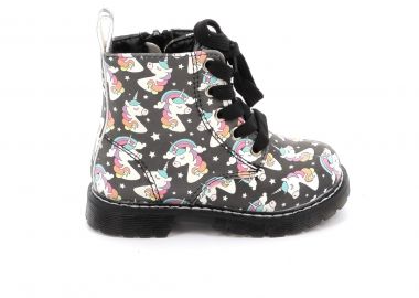 Παιδικό Μποτάκι για Κορίτσι Bubble Kids Unicorn Χρώματος Μαύρο C1156S.B - BUBBLE KIDS - 
