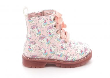 Παιδικό Μποτάκι για Κορίτσι Bubble Kids Unicorn Χρώματος Ροζ C1156S - BUBBLE KIDS - 