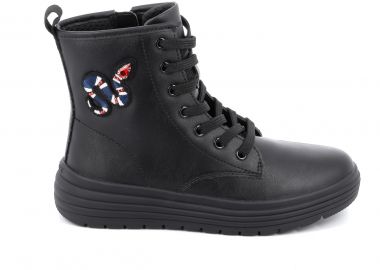 Παιδικό Μποτάκι για Κορίτσι Geox Ανατομικό Χρώματος Μαύρο J46ETD 000BC C9999 - GEOX - 