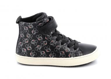 Παιδικό Μποτάκι για Κορίτσι Geox Ανατομικό Disney 100 Mickey Χρώματος Μαύρο J364GH 00004 C0039 - GEOX - 