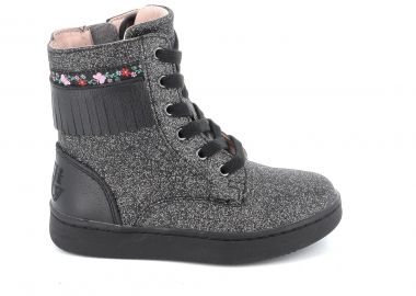 Παιδικό Μποτάκι για Κορίτσι Lelli Kelly Frangetta Mix Χρώματος Μαύρο-Glitter LKFH4364AGL-NE01 - LELLI KELLY - 