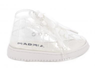 Παιδικό Μποτάκι για Κορίτσι Madmia Χρώματος Λευκό BUBBLE STAR SNEAKS SHOES - MADMIA Ltd - 