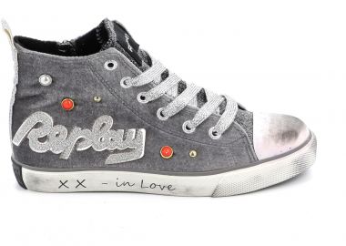 Παιδικό Μποτάκι για Κορίτσι Replay Χρώματος Γκρι JV080104T - REPLAY - 