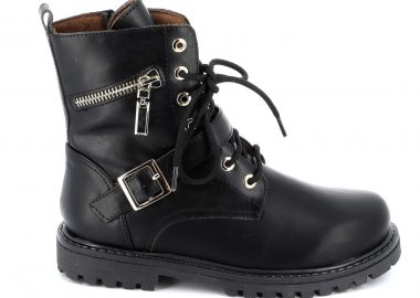 Παιδικό Μποτάκι για Κορίτσι Scarpy Χρώματος Μαύρο X22-54A - SCARPY - 