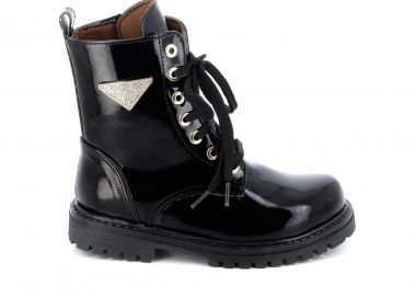 Παιδικό Μποτάκι για Κορίτσι Scarpy Χρώματος Μαύρο X24-245B - SCARPY - 