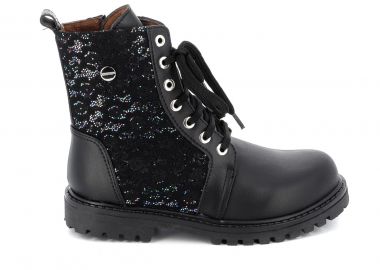 Παιδικό Μποτάκι για Κορίτσι Scarpy Χρώματος Μαύρο X24-56 - SCARPY - 