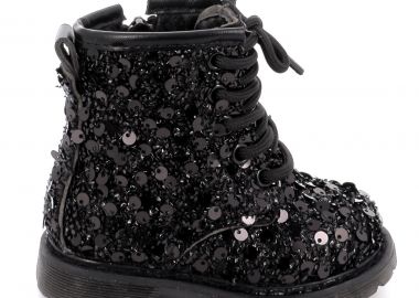 Παιδικό Μποτάκι για Κορίτσι Serafino Χρώματος Μαύρο 20329-1A - SERAFINO - 