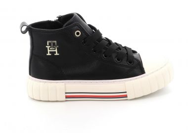 Παιδικό Μποτάκι για Κορίτσι Tommy Hilfiger Χρώματος Μαύρο T3A9-33544-1351 - TOMMY HILFIGER - 