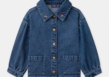 Παιδικό Μπουφάν για Κορίτσια Denim Monogram ΜΠΛΕ - SERGENT MAJOR - 