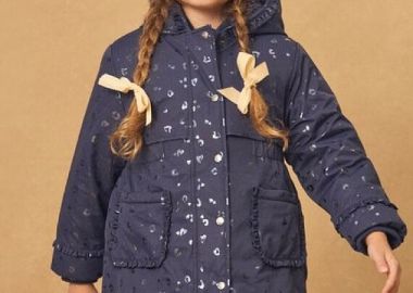 Παιδικό Μπουφάν για Κορίτσια Navy Leopard - 3 σε 1 ΜΠΛΕ - SERGENT MAJOR - 