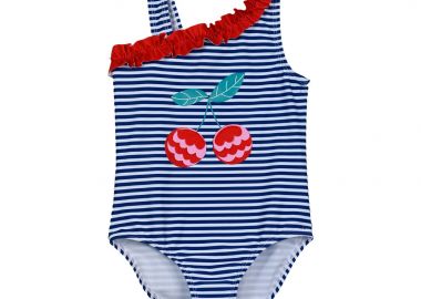 Παιδικό ολόσωμο μαγιό για κορίτσι - Ριγέ 35-224302-8 - energiers - 